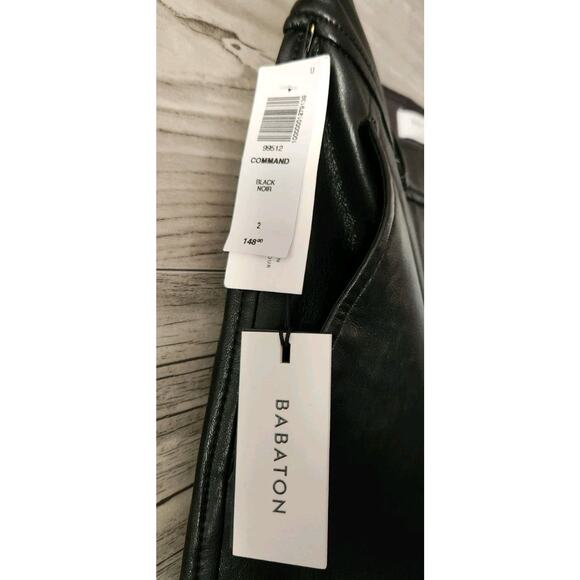 Aritzia Babaton New Command Pant in Vegan Leather Size 2 NWT - Picture 3 of 8